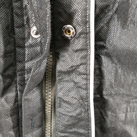 Compass 360 Mens Raintek Jacket Black Medium Long Sleeve Full Zip Snap Polyester - Picture 5 of 16